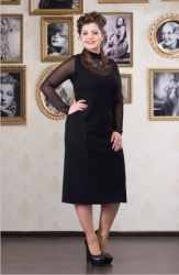 Лина платье арт.Симона 4 черный #