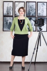 Лина платье арт.Марта (жаккард, василек)#