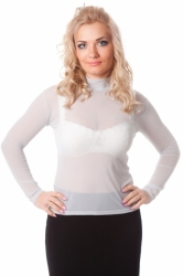 Valentina водолазка арт.Сетка белый #