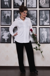 Лина блуза арт.Зарина белый #
