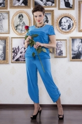 Лина блуза арт.Винс голубой #